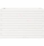 VidaXL Plantenbak 70x40x45,5 cm massief grenenhout wit
