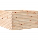 VidaXL Plantenbak 80x80x45,5 cm massief grenenhout