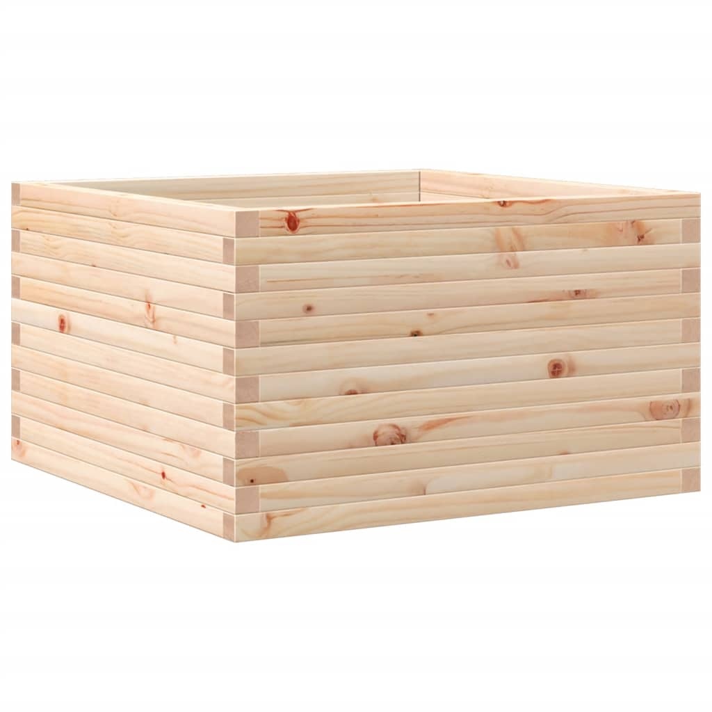 VidaXL Plantenbak 80x80x45,5 cm massief grenenhout