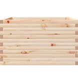 VidaXL Plantenbak 80x80x45,5 cm massief grenenhout