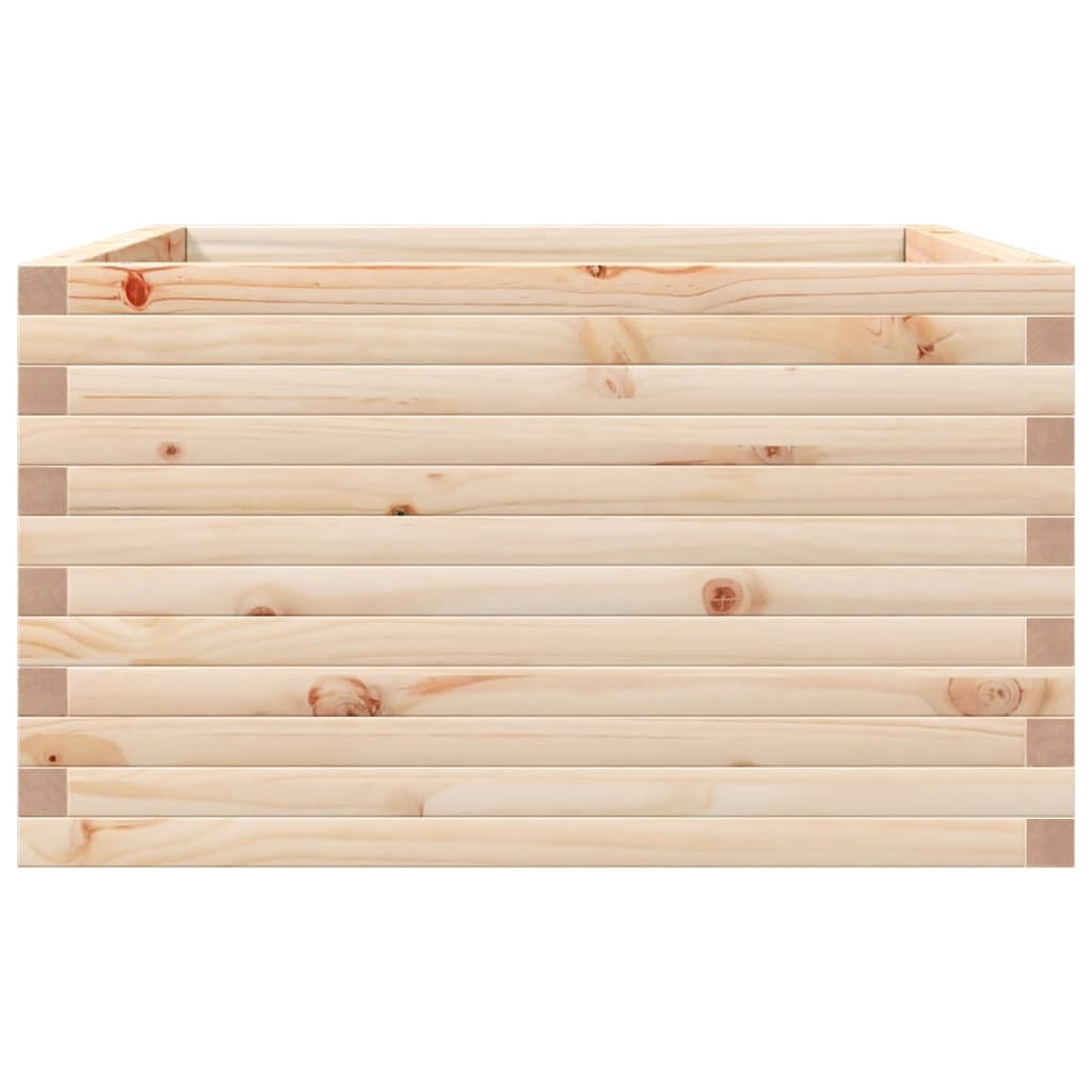 VidaXL Plantenbak 80x80x45,5 cm massief grenenhout