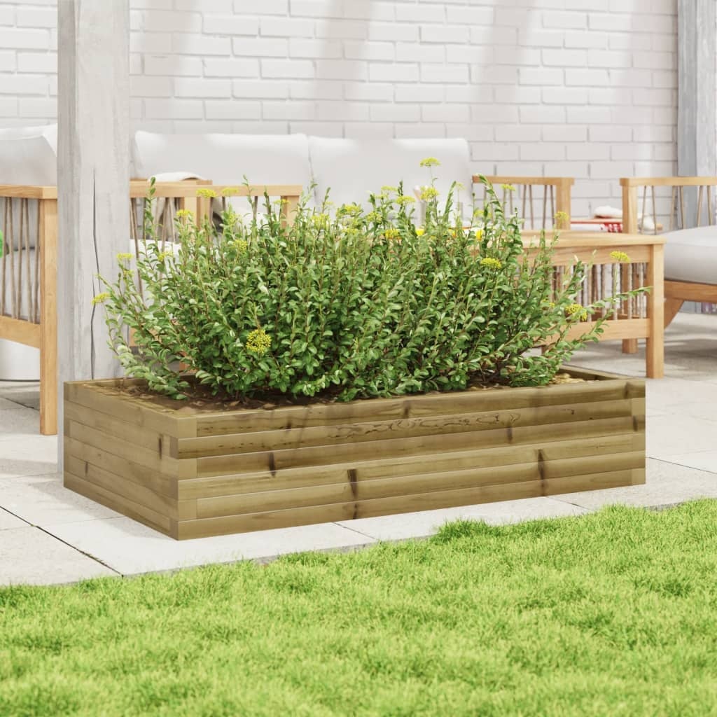 VidaXL Plantenbak 110x60x23 cm geïmpregneerd grenenhout