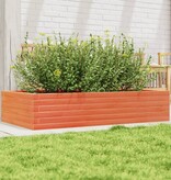 VidaXL Plantenbak 110x60x23 cm massief grenenhout wasbruin
