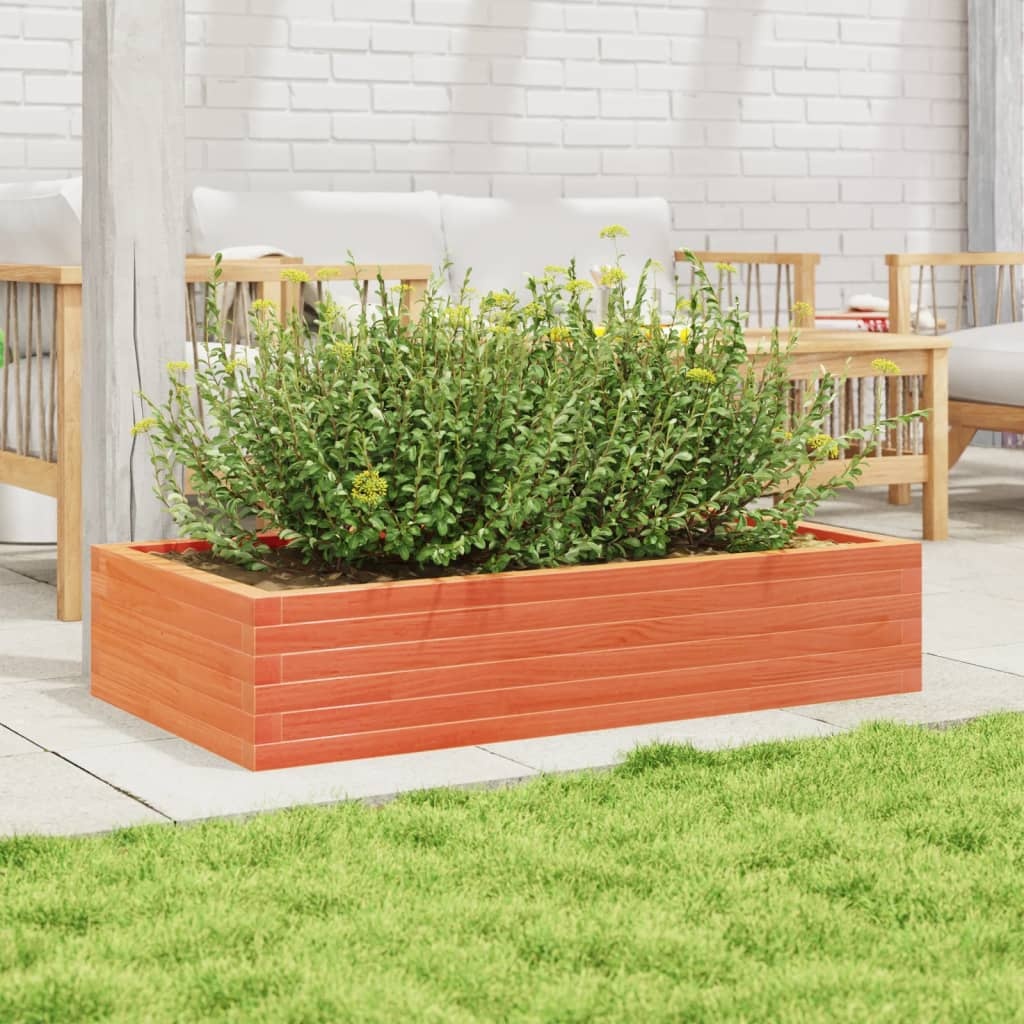 VidaXL Plantenbak 110x60x23 cm massief grenenhout wasbruin