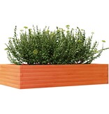 VidaXL Plantenbak 110x60x23 cm massief grenenhout wasbruin