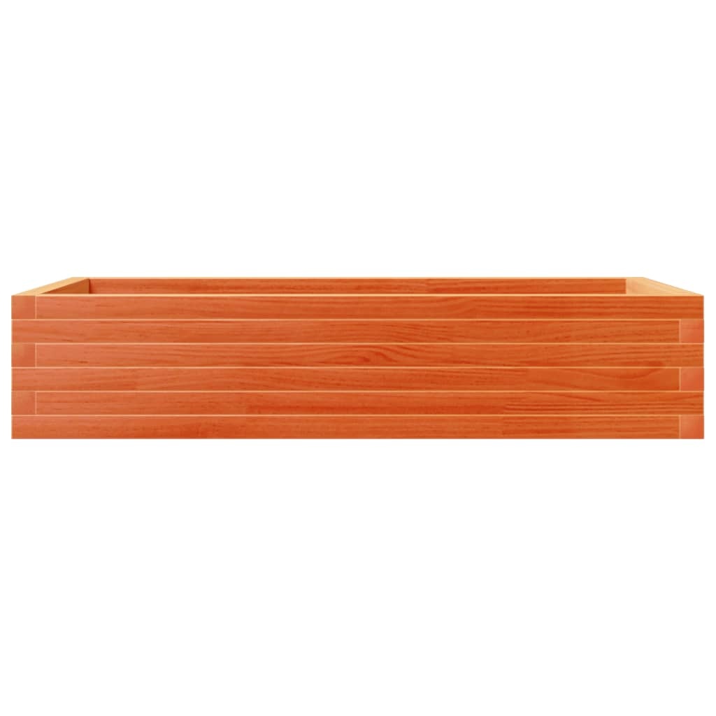VidaXL Plantenbak 110x60x23 cm massief grenenhout wasbruin
