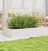 VidaXL Plantenbak 110x60x23 cm massief grenenhout wit