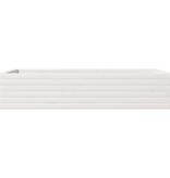 VidaXL Plantenbak 110x60x23 cm massief grenenhout wit