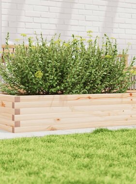VidaXL Plantenbak 110x60x23 cm massief grenenhout