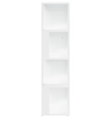 VidaXL Hoekkast 33x33x132 cm bewerkt hout wit