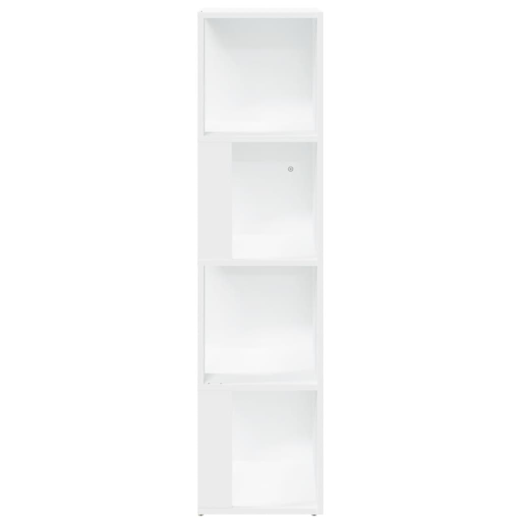 VidaXL Hoekkast 33x33x132 cm bewerkt hout wit