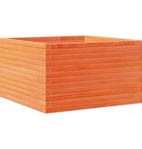 VidaXL Plantenbak 80x80x45,5 cm massief grenenhout wasbruin