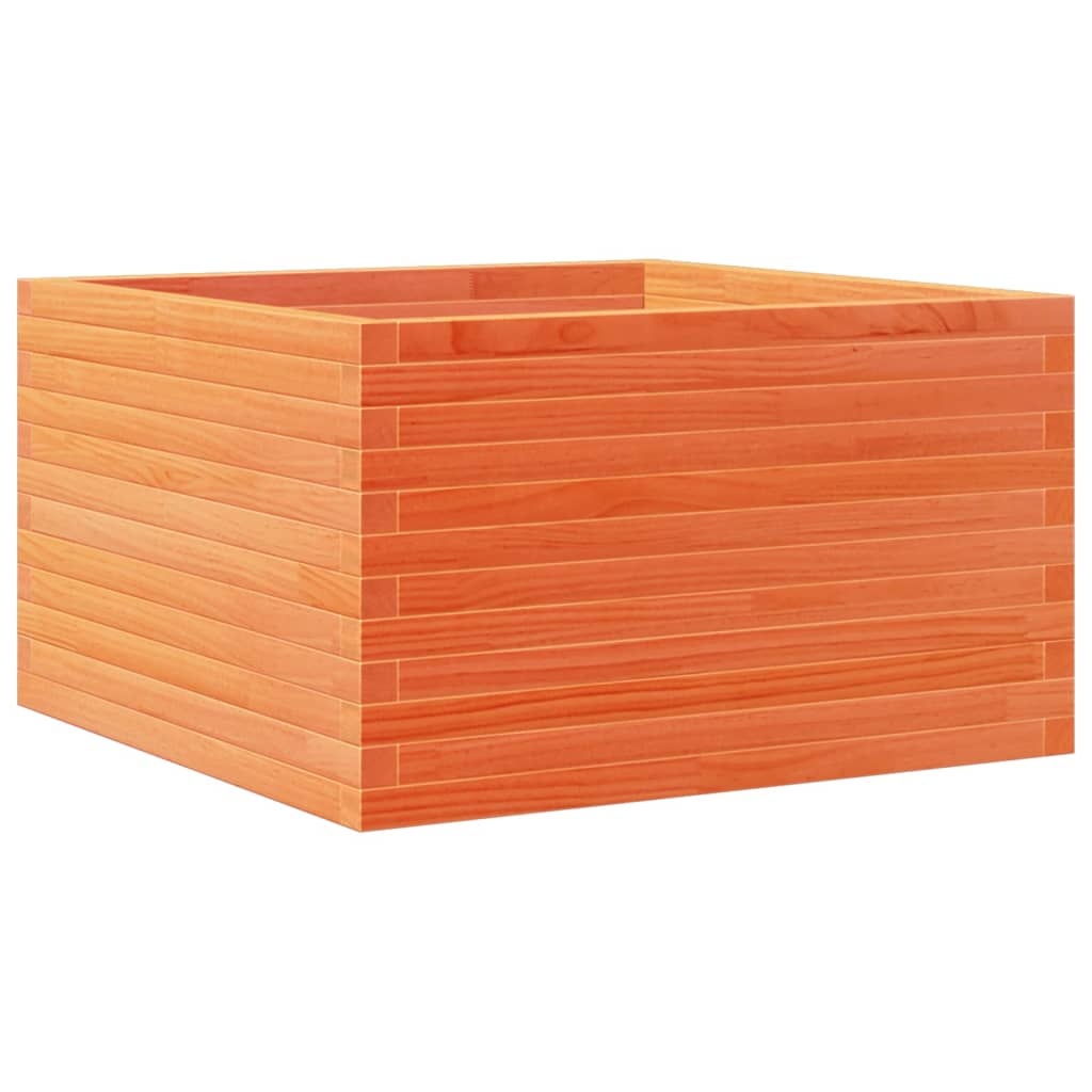 VidaXL Plantenbak 80x80x45,5 cm massief grenenhout wasbruin