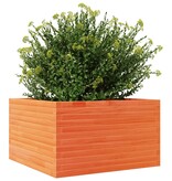 VidaXL Plantenbak 80x80x45,5 cm massief grenenhout wasbruin