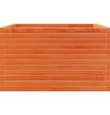 VidaXL Plantenbak 80x80x45,5 cm massief grenenhout wasbruin