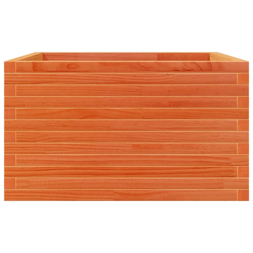 VidaXL Plantenbak 80x80x45,5 cm massief grenenhout wasbruin