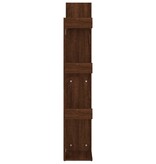 VidaXL Boekenkast 48x25,5x140 cm bewerkt hout bruin eikenkleur