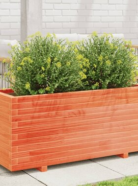 VidaXL Plantenbak 110x40x49,5 cm massief grenenhout wasbruin