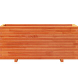 VidaXL Plantenbak 110x40x49,5 cm massief grenenhout wasbruin