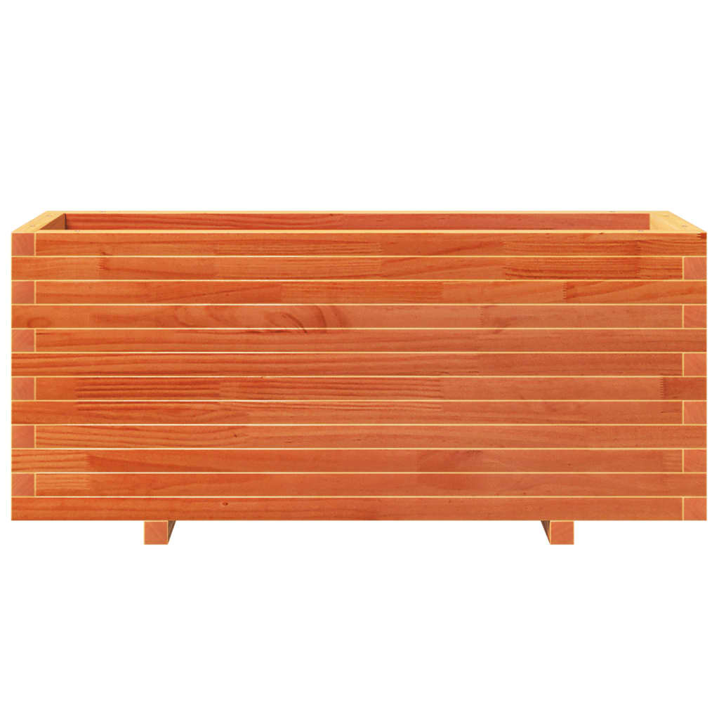 VidaXL Plantenbak 110x40x49,5 cm massief grenenhout wasbruin