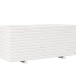 VidaXL Plantenbak 110x40x49,5 cm massief grenenhout wit