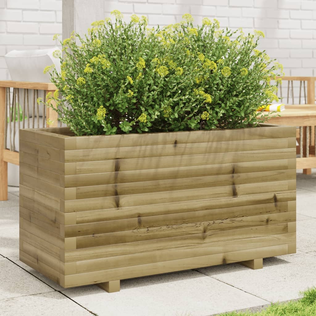 VidaXL Plantenbak 90x40x49,5 cm geïmpregneerd grenenhout