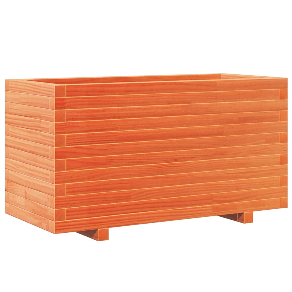 VidaXL Plantenbak 90x40x49,5 cm massief grenenhout wasbruin
