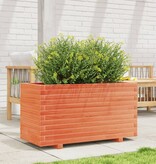 VidaXL Plantenbak 90x40x49,5 cm massief grenenhout wasbruin