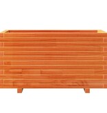 VidaXL Plantenbak 90x40x49,5 cm massief grenenhout wasbruin