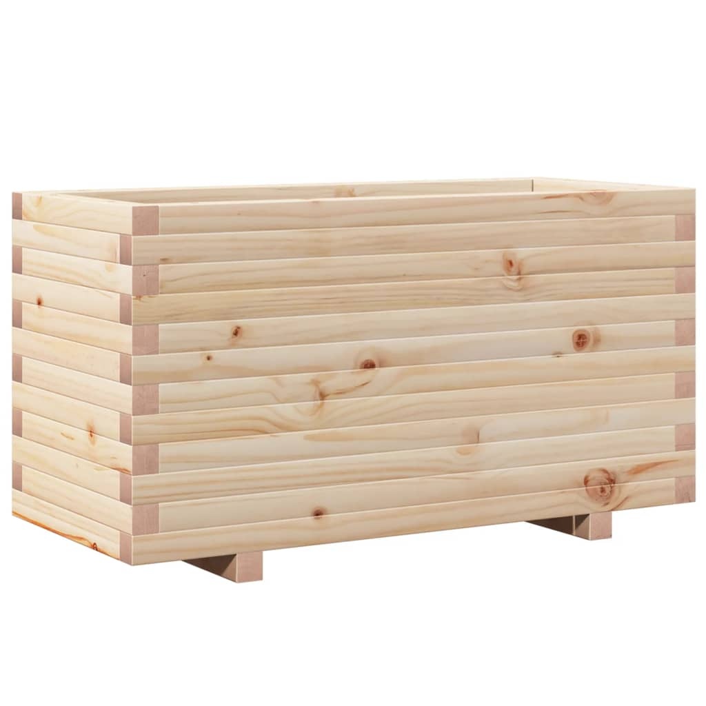 VidaXL Plantenbak 90x40x49,5 cm massief grenenhout