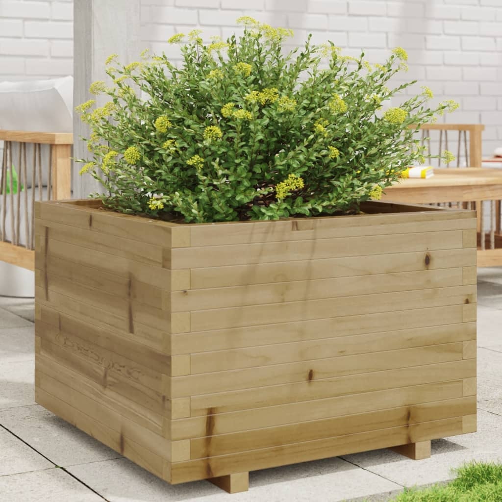 VidaXL Plantenbak 70x70x49,5 cm geïmpregneerd grenenhout