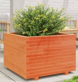 VidaXL Plantenbak 70x70x49,5 cm massief grenenhout wasbruin