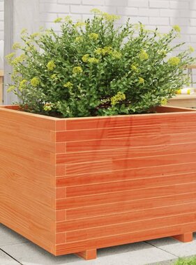 VidaXL Plantenbak 70x70x49,5 cm massief grenenhout wasbruin