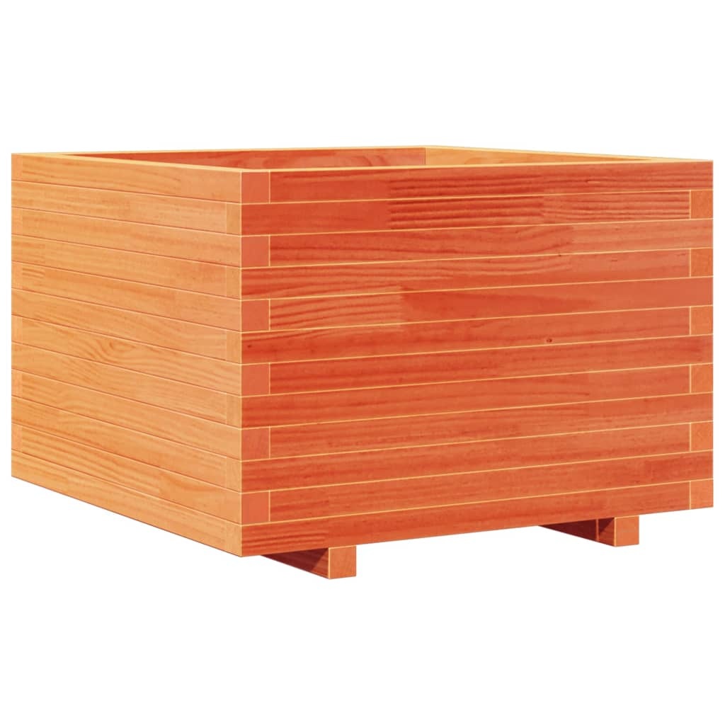 VidaXL Plantenbak 70x70x49,5 cm massief grenenhout wasbruin
