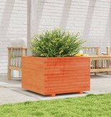 VidaXL Plantenbak 70x70x49,5 cm massief grenenhout wasbruin