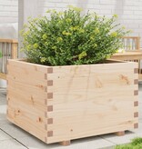 VidaXL Plantenbak 70x70x49,5 cm massief grenenhout