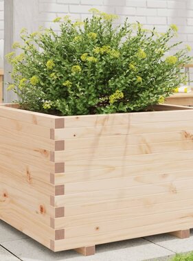 VidaXL Plantenbak 70x70x49,5 cm massief grenenhout
