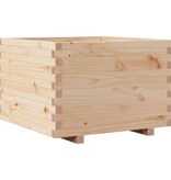 VidaXL Plantenbak 70x70x49,5 cm massief grenenhout