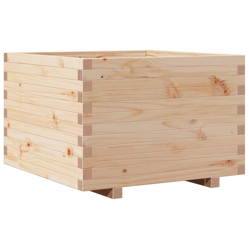 VidaXL Plantenbak 70x70x49,5 cm massief grenenhout
