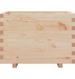 VidaXL Plantenbak 70x70x49,5 cm massief grenenhout
