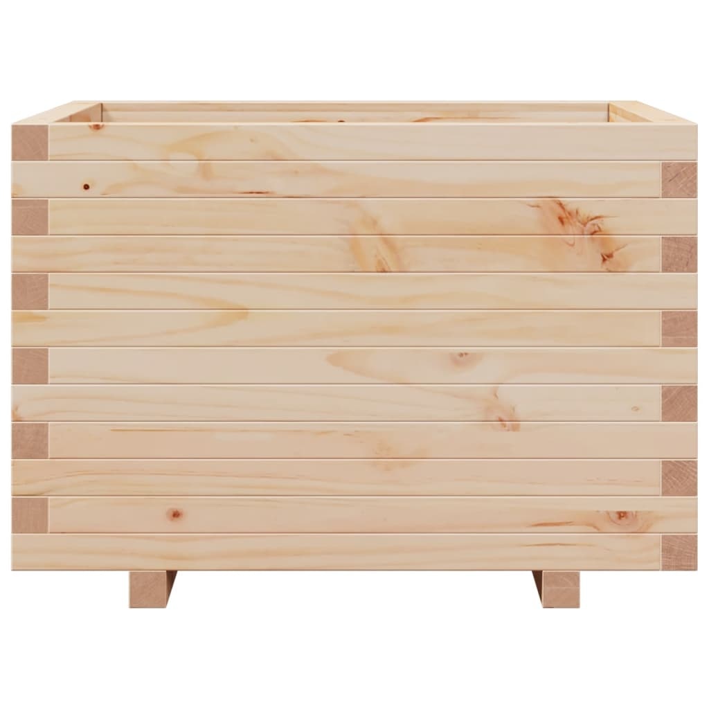 VidaXL Plantenbak 70x70x49,5 cm massief grenenhout