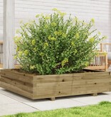 VidaXL Plantenbak 100x100x26,5 cm geïmpregneerd grenenhout
