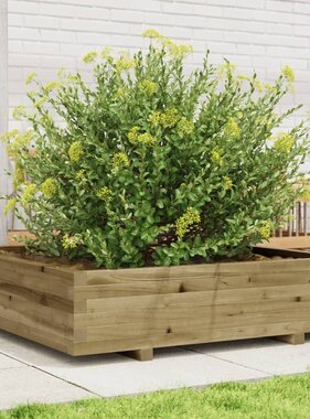 VidaXL Plantenbak 100x100x26,5 cm geïmpregneerd grenenhout