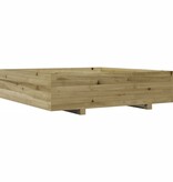 VidaXL Plantenbak 100x100x26,5 cm geïmpregneerd grenenhout
