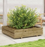 VidaXL Plantenbak 100x100x26,5 cm geïmpregneerd grenenhout