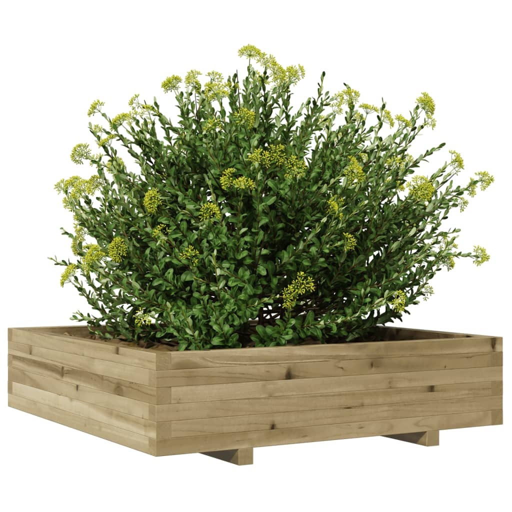 VidaXL Plantenbak 100x100x26,5 cm geïmpregneerd grenenhout