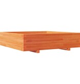 VidaXL Plantenbak 100x100x26,5 cm massief grenenhout wasbruin