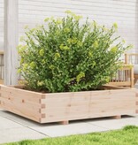 VidaXL Plantenbak 100x100x26,5 cm massief grenenhout
