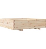 VidaXL Plantenbak 100x100x26,5 cm massief grenenhout