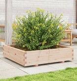 VidaXL Plantenbak 100x100x26,5 cm massief grenenhout